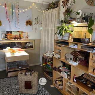 image showing ways to hide clutter in a classroom